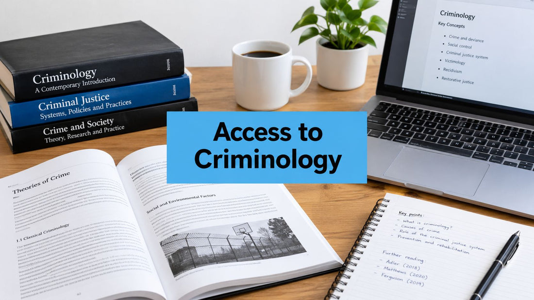 Access to Higher Education Criminology: Adult Guide 2026